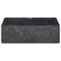 vidaXL Lavabo mármol negro 40x40x12 cm vidaXL Lavabo mármol negro 40x40x12 cm