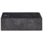 vidaXL Lavabo mármol negro 40x40x12 cm vidaXL Lavabo mármol negro 40x40x12 cm