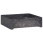 vidaXL Lavabo mármol negro 40x40x12 cm vidaXL Lavabo mármol negro 40x40x12 cm