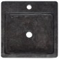 vidaXL Lavabo mármol negro 40x40x12 cm vidaXL Lavabo mármol negro 40x40x12 cm