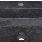 vidaXL Lavabo mármol negro 40x40x12 cm vidaXL Lavabo mármol negro 40x40x12 cm