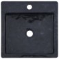 vidaXL Lavabo mármol negro 40x40x12 cm vidaXL Lavabo mármol negro 40x40x12 cm