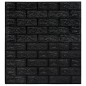 vidaXL Papel pintado autoadhesivo ladrillos 3D 20 unidades negro vidaXL Papel pintado autoadhesivo ladrillos 3D 20 unidades negro