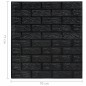 vidaXL Papel pintado autoadhesivo ladrillos 3D 20 unidades negro vidaXL Papel pintado autoadhesivo ladrillos 3D 20 unidades negro