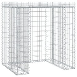 vidaXL Muro de gaviones para contenedor de basura hierro 110x91x120 cm