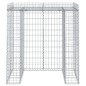 vidaXL Muro de gaviones para contenedor de basura hierro 110x91x120 cm vidaXL Muro de gaviones para contenedor de basura hierro 110x91x120 cm