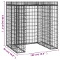 vidaXL Muro de gaviones para contenedor de basura hierro 110x91x120 cm vidaXL Muro de gaviones para contenedor de basura hierro 110x91x120 cm