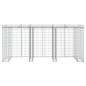 vidaXL Muro de gaviones para contenedor de basura hierro 270x91x120 cm vidaXL Muro de gaviones para contenedor de basura hierro 270x91x120 cm