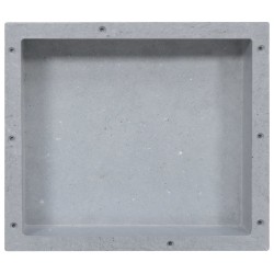 vidaXL Hornacina de ducha gris mate 41x36x10 cm