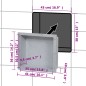 vidaXL Hornacina de ducha gris mate 41x36x10 cm vidaXL Hornacina de ducha gris mate 41x36x10 cm