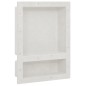 vidaXL Hornacina de ducha con 2 compartimentos blanco mate 41x51x10 cm vidaXL Hornacina de ducha con 2 compartimentos blanco mate 41x51x10 cm