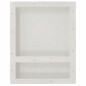 vidaXL Hornacina de ducha con 2 compartimentos blanco mate 41x51x10 cm vidaXL Hornacina de ducha con 2 compartimentos blanco mate 41x51x10 cm