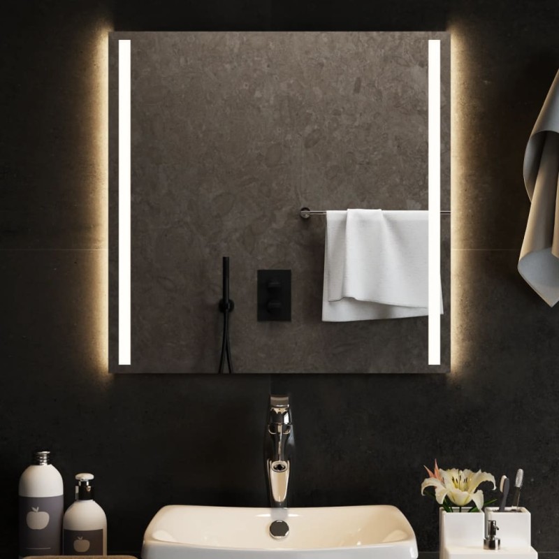 vidaXL Espejo de baño con LED 60x60 cm vidaXL Espejo de baño con LED 60x60 cm