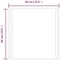 vidaXL Espejo de baño con LED 60x60 cm vidaXL Espejo de baño con LED 60x60 cm