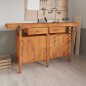 vidaXL Banco de trabajo cajones y tornillos banco madera 162x62x83 cm vidaXL Banco de trabajo cajones y tornillos banco madera 162x62x83 cm