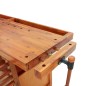 vidaXL Banco de trabajo cajones y tornillos banco madera 162x62x83 cm vidaXL Banco de trabajo cajones y tornillos banco madera 162x62x83 cm