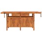 vidaXL Banco de trabajo cajones y tornillos banco madera 192x62x83 cm vidaXL Banco de trabajo cajones y tornillos banco madera 192x62x83 cm