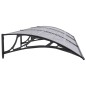vidaXL Marquesina puerta policarbonato negro y transparente 300x80 cm vidaXL Marquesina puerta policarbonato negro y transparente 300x80 cm