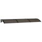 vidaXL Marquesina de puerta policarbonato negro 300x80 cm vidaXL Marquesina de puerta policarbonato negro 300x80 cm
