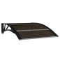 vidaXL Marquesina de puerta policarbonato negro 100x80 cm vidaXL Marquesina de puerta policarbonato negro 100x80 cm