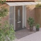 vidaXL Marquesina puerta policarbonato gris y transparente 350x80 cm vidaXL Marquesina puerta policarbonato gris y transparente 350x80 cm