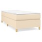 vidaXL Estructura de cama box spring tela color crema 80x200 cm vidaXL Estructura de cama box spring tela color crema 80x200 cm