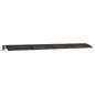 vidaXL Marquesina de puerta policarbonato negro 400x80 cm