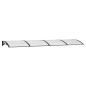 vidaXL Marquesina de puerta policarbonato negro 400x100 cm