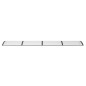 vidaXL Marquesina de puerta policarbonato negro 400x100 cm