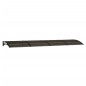 vidaXL Marquesina de puerta policarbonato negro 400x100 cm vidaXL Marquesina de puerta policarbonato negro 400x100 cm