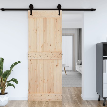 vidaXL Puerta NARVIK madera maciza pino 85x210 cm