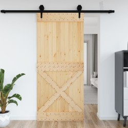 vidaXL Puerta NARVIK madera maciza pino 100x210 cm