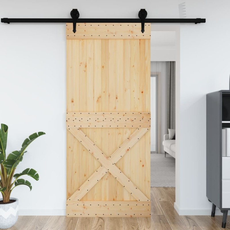 vidaXL Puerta NARVIK madera maciza pino 100x210 cm vidaXL Puerta NARVIK madera maciza pino 100x210 cm