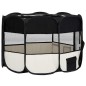 vidaXL Parque de perros plegable y bolsa transporte negro 110x110x58cm vidaXL Parque de perros plegable y bolsa transporte negro 110x110x58cm