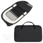 vidaXL Parque de perros plegable y bolsa transporte negro 110x110x58cm vidaXL Parque de perros plegable y bolsa transporte negro 110x110x58cm