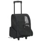 vidaXL Carrito trolley plegable multiusos para mascotas negro vidaXL Carrito trolley plegable multiusos para mascotas negro