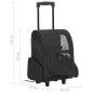 vidaXL Carrito trolley plegable multiusos para mascotas negro vidaXL Carrito trolley plegable multiusos para mascotas negro