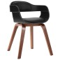 vidaXL Silla de comedor de madera curvada y cuero artificial vidaXL Silla de comedor de madera curvada y cuero artificial