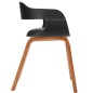 vidaXL Silla de comedor de madera curvada y cuero artificial vidaXL Silla de comedor de madera curvada y cuero artificial