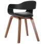 vidaXL Silla de comedor de madera curvada y cuero artificial vidaXL Silla de comedor de madera curvada y cuero artificial