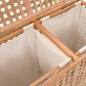 vidaXL Cesto para la ropa sucia madera maciza de nogal 87,5x46x67 cm vidaXL Cesto para la ropa sucia madera maciza de nogal 87,5x46x67 cm
