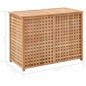 vidaXL Cesto para la ropa sucia madera maciza de nogal 87,5x46x67 cm vidaXL Cesto para la ropa sucia madera maciza de nogal 87,5x46x67 cm