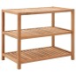 vidaXL Estantería para baño madera maciza de nogal 65x40x55 cm vidaXL Estantería para baño madera maciza de nogal 65x40x55 cm