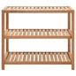 vidaXL Estantería para baño madera maciza de nogal 65x40x55 cm vidaXL Estantería para baño madera maciza de nogal 65x40x55 cm