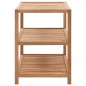 vidaXL Estantería para baño madera maciza de nogal 65x40x55 cm vidaXL Estantería para baño madera maciza de nogal 65x40x55 cm