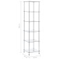 vidaXL Estantería 6 niveles cristal templado transparente 40x40x160 cm vidaXL Estantería 6 niveles cristal templado transparente 40x40x160 cm