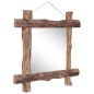 vidaXL Espejo de troncos de madera maciza reciclada natural 70x70 cm vidaXL Espejo de troncos de madera maciza reciclada natural 70x70 cm
