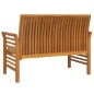 vidaXL Banco de jardín cojines blanco crema madera maciza de acacia vidaXL Banco de jardín cojines blanco crema madera maciza de acacia