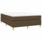 vidaXL Estructura de cama box spring tela marrón 140x200 cm