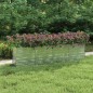 vidaXL Arriate de acero galvanizado plateado 320x40x77 cm vidaXL Arriate de acero galvanizado plateado 320x40x77 cm